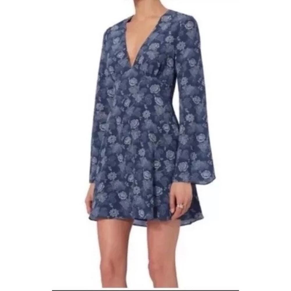 Intermix Sonya Silk Floral Cutout Dress Size P